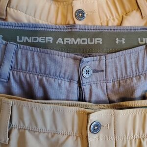 4 Pair Under Armour Beige and Gray Men's Long Pants